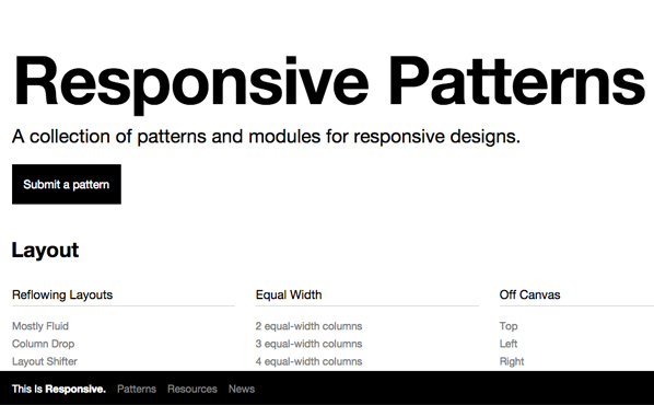 Responsive Web Design Patterns